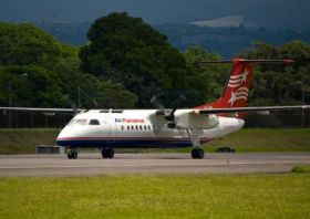 Air Panama Plane on the runway in Pedasi – Best Places In The World To Retire – International Living